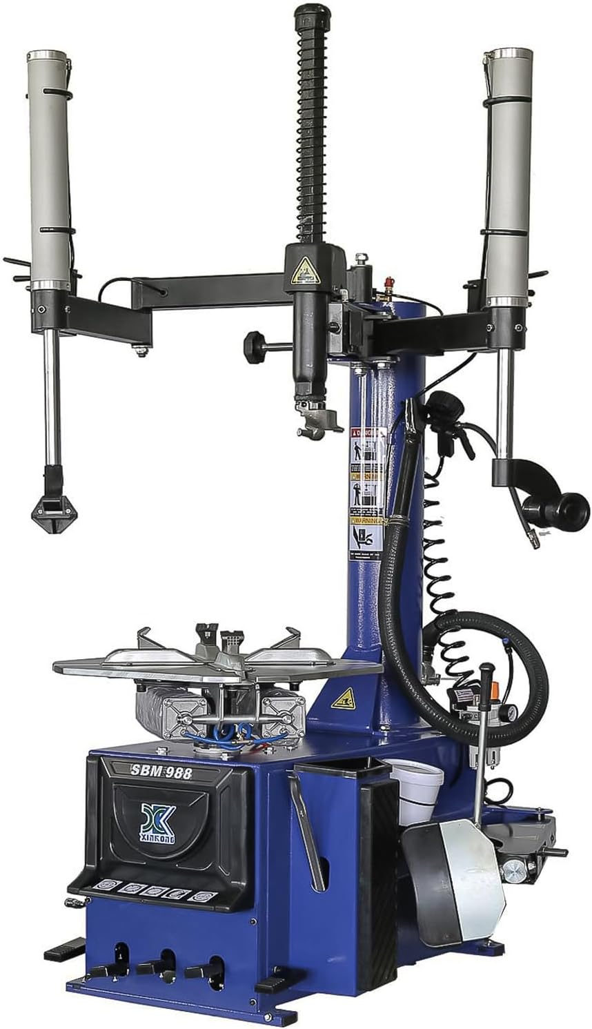 XK New 988 Tire Changer Wheel Changers Machine Combo 690 Balancer Rim Clamp 2.0 Horsepower 36 Month Parts Replacement