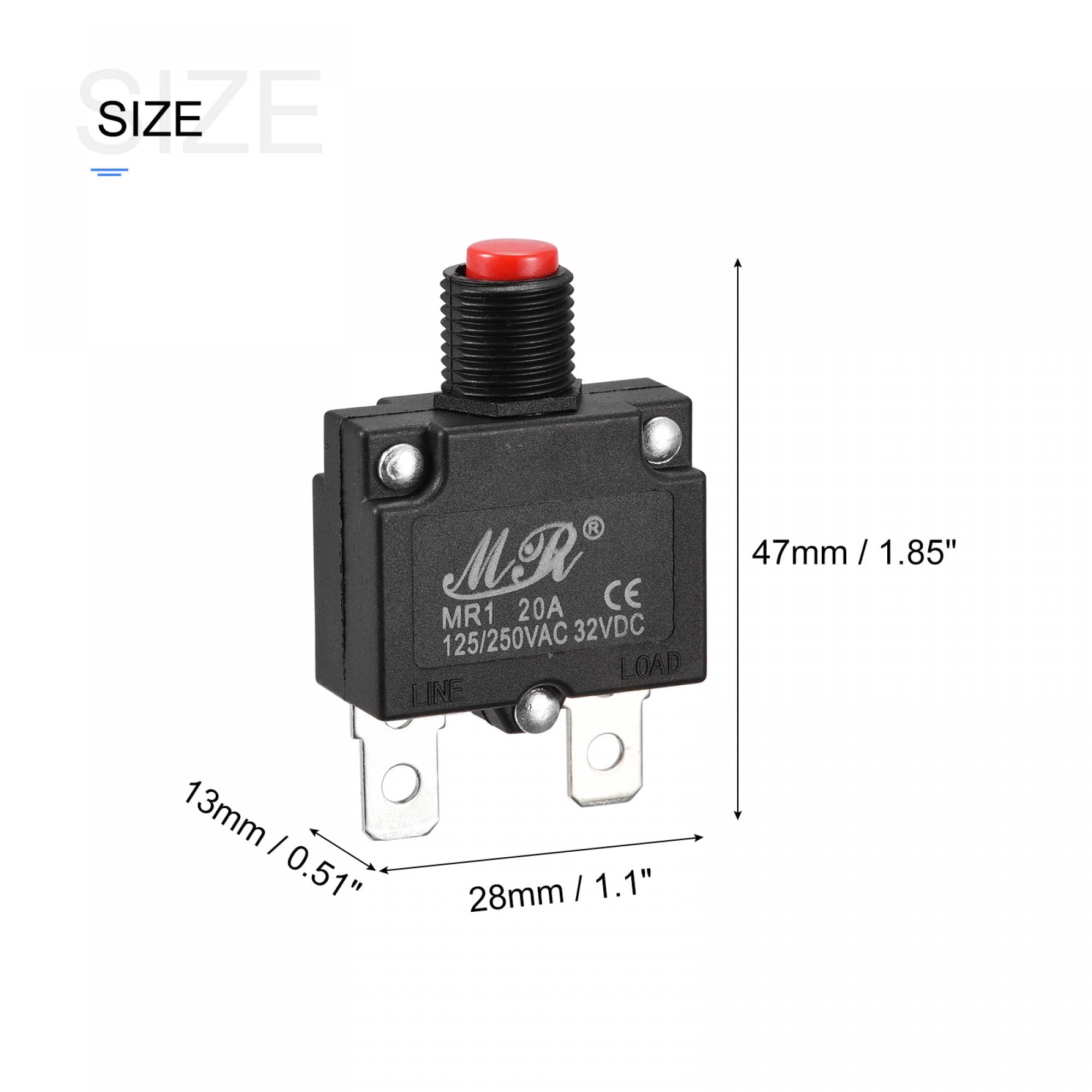 Interruttore Termico Con Protezione Sovraccarico Per Compressore - 125V/250V 10A - Uxcell