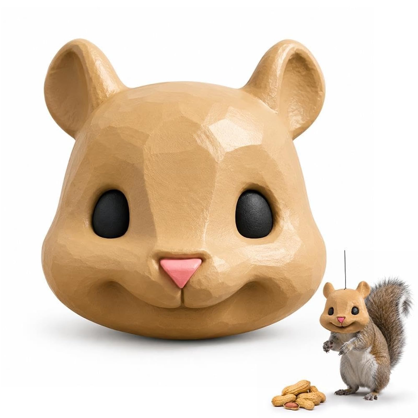 Mouse Head Squirrel Feeder, Squirrels Head Feeders for Outside