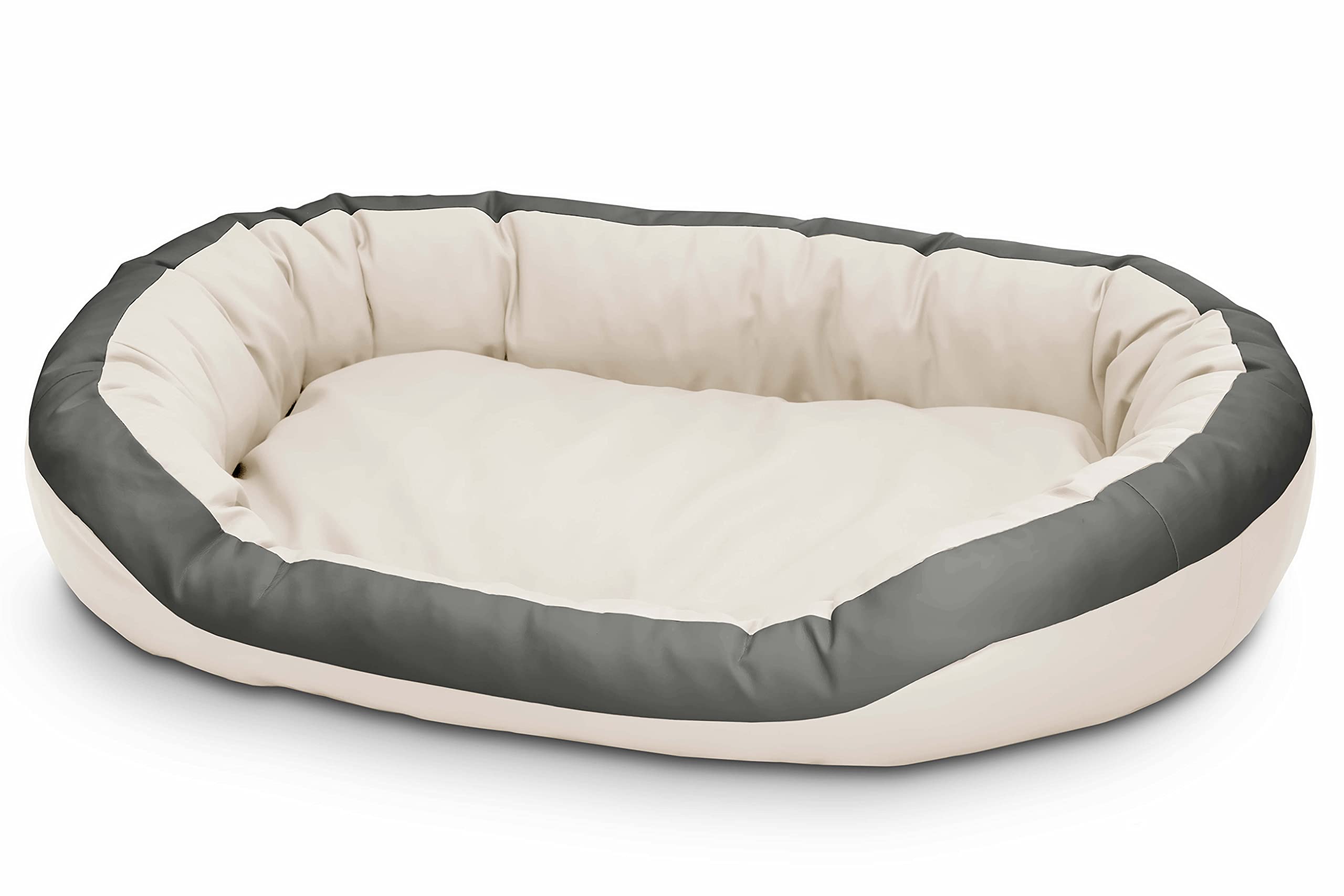 Cama para perros de cuero ecológico, suave para perros medianos y grandes, cama mullida para perros, sofá Luxus XL/XXL
