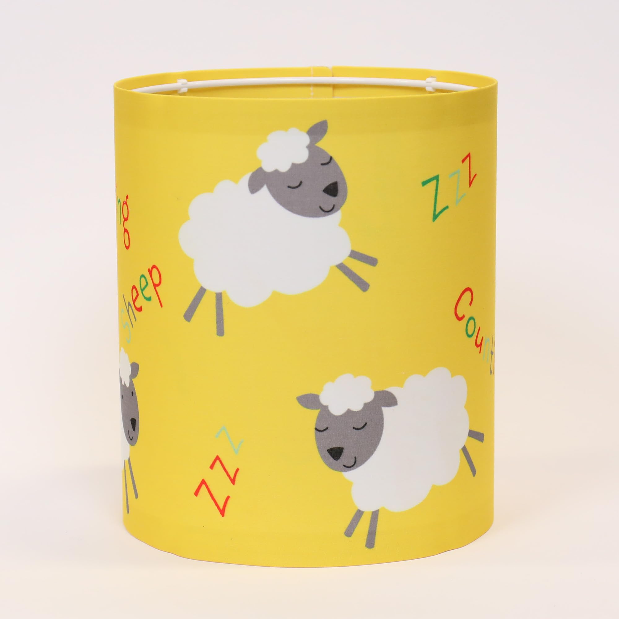Happy Linen Company Girls Boys Farm Friends Red Tractor Yellow Table 18cm x 21cm Lamp Shade, Green, Lampshade Table 18cm x 21cm