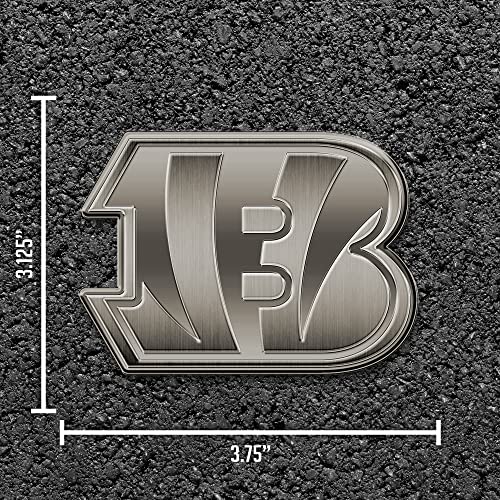 Image of Rico Industries NFL Football Standard Oval Antique Nickel Auto Emblem for Car /Truck /SUV