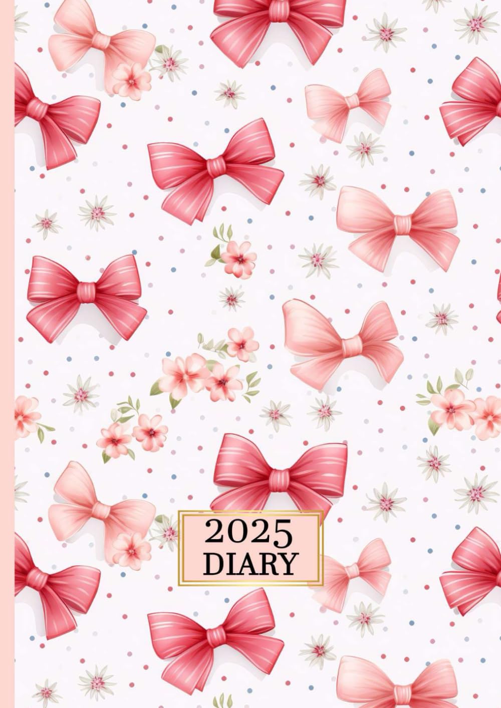 Amazon.co.jp: 2025 Diary: A4 Day A Page Pink Coquette Bows Floral