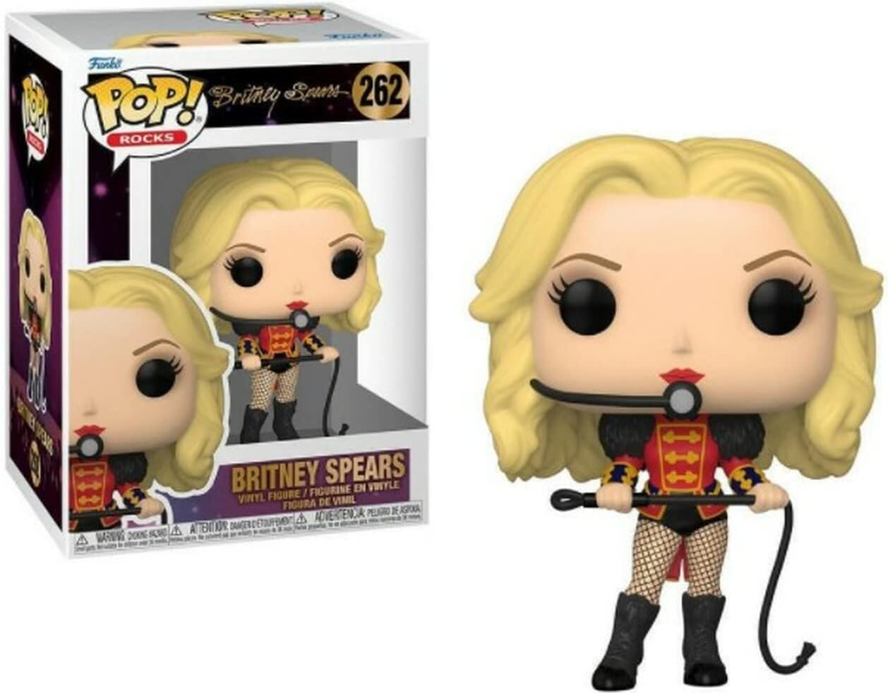 POP Britney Spears - Circus (Ringleader) Funko Vinyl Figure (Bundled with Compatible Box Protector Case), Multicolor, 3.75 inches
