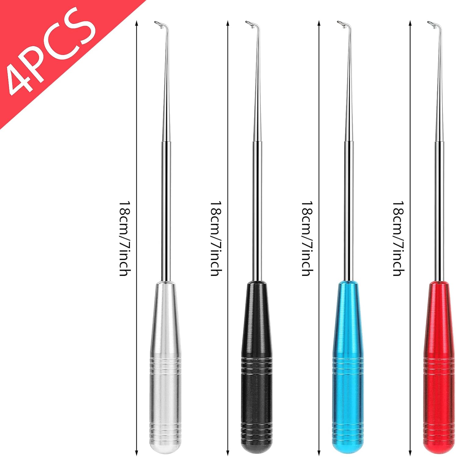 AHQiZFX 4 Pcs Fish Hook Remover, Fishing Hook Quick Removal Device, Security Extractor Fishhook Disconnect Removal Tool, Gear Security Equipment Kit, Hook Extractor Accessories Tools with Storage Tube