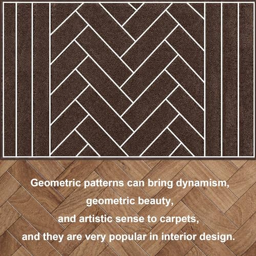 Image of hicorfe Indoor Doormat,Front Back Door Mat Rubber Backing Non Slip Door Mats 24 inchx59 inch Absorbent Resist Dirt Entrance Doormat Inside Floor Mats for Entryway Washable Low-Profile(Camel)