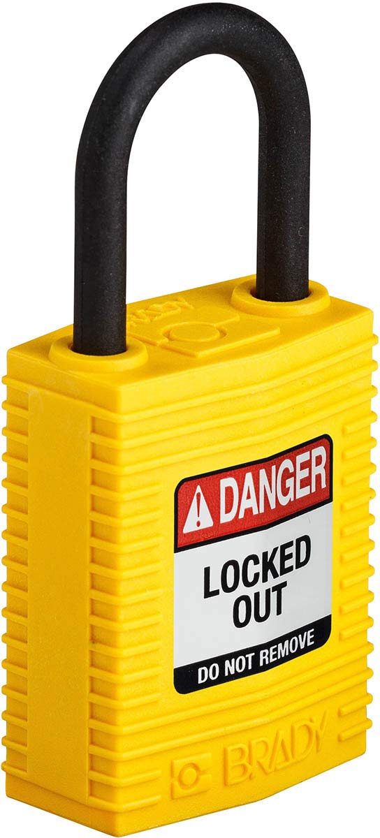 SafeKey Compact Padlock, 33mm x 67mm x 19mm, Yellow - Image 2