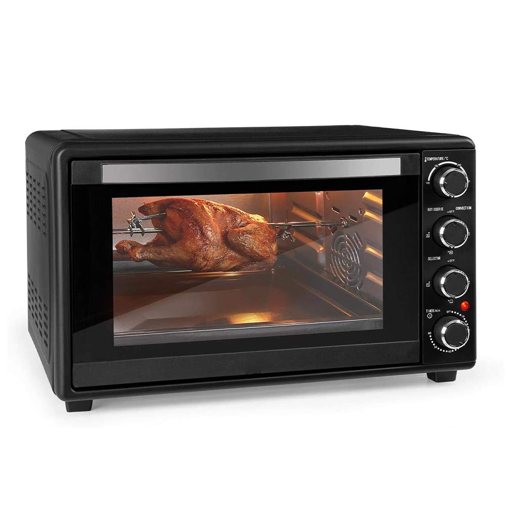 Amazon.com: 60L Oven, Adjustable Temperature100-230°C, Rotisserie,  Circulating Air Function, Timer, Double Glass Door, Top and Bottom Heat,  Interior Lighting, 2000W Useful : Everything Else