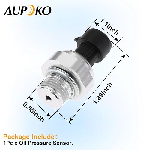 Miniatura 7 de Aupoko 12616646 Interruptor del sensor de presión de aceite, sensor de presión de aceite 5.3 reemplaza# D1846A, 12677836, 12573107, PS308,
