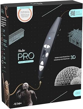 Official3Doodler PRO 2025 PSE Certified 3D Pen with Japanese Instructions Pro Tool Industrial 3D Printer Pen 3D Pen High-Performance Filament for Halloween, Christmas, Gift, Wood, Metal, 1.75mm