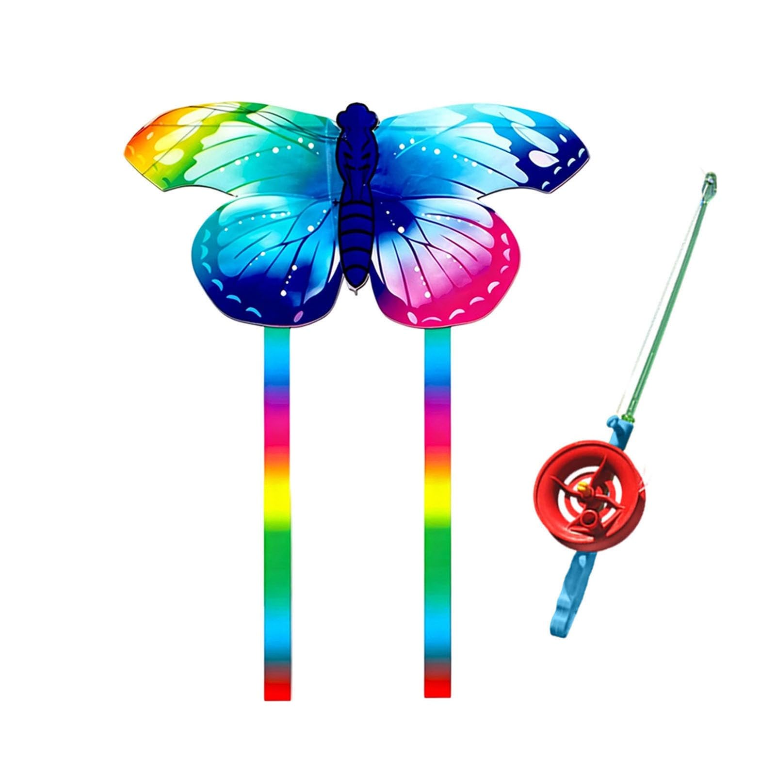 Kids Kite, Mini Kite, Handheld Kite, Easy Fly Kite with Fishing Rod Handle, Animal Butterfly Eagle Design Kite for Outdoor Beach Park Garden Activities Boys Girls Beginners — image 1