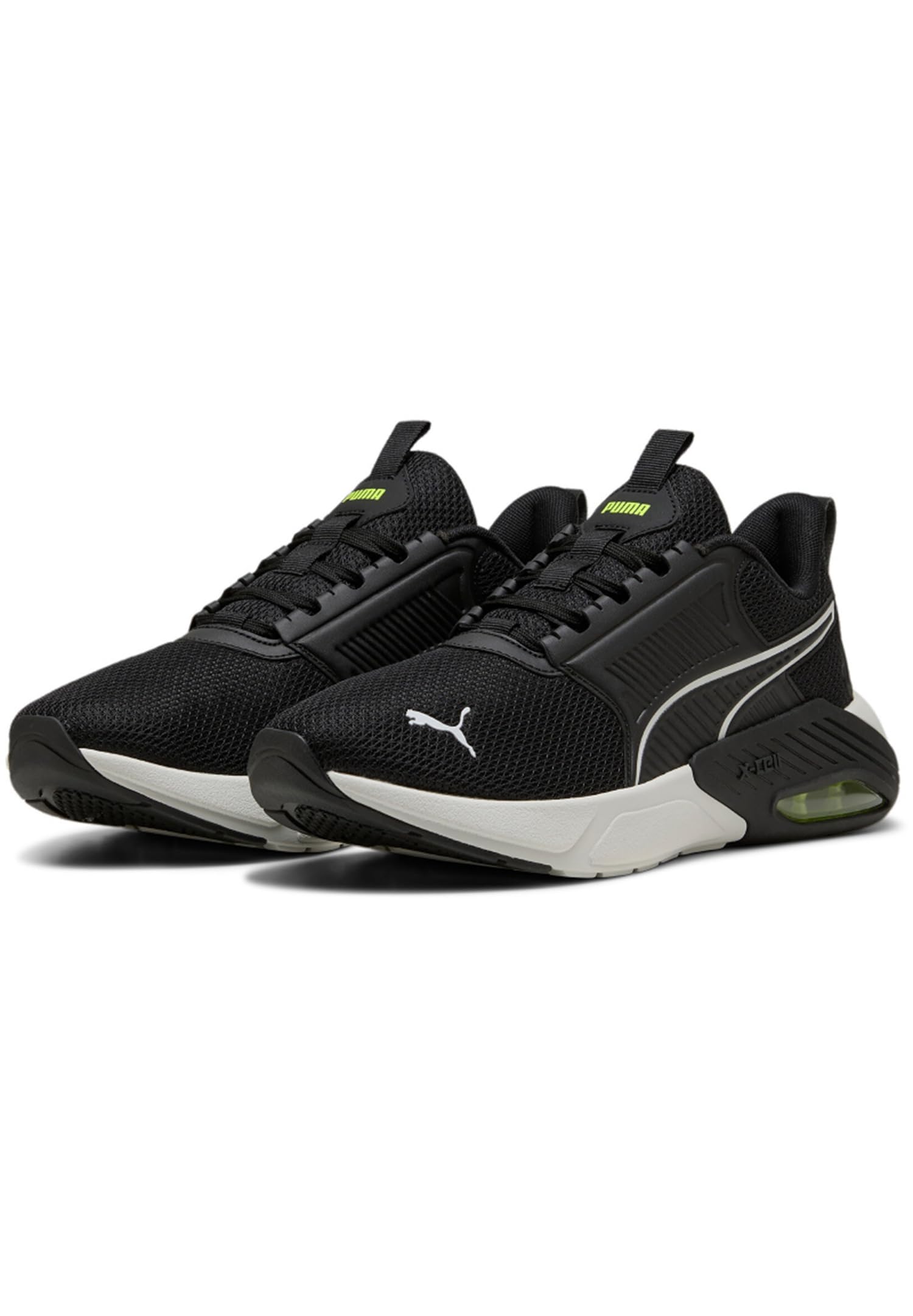 Puma X-Cell NOVA FS, Unisex Straßen-Laufschuh, Puma Black-Yellow ALERT,