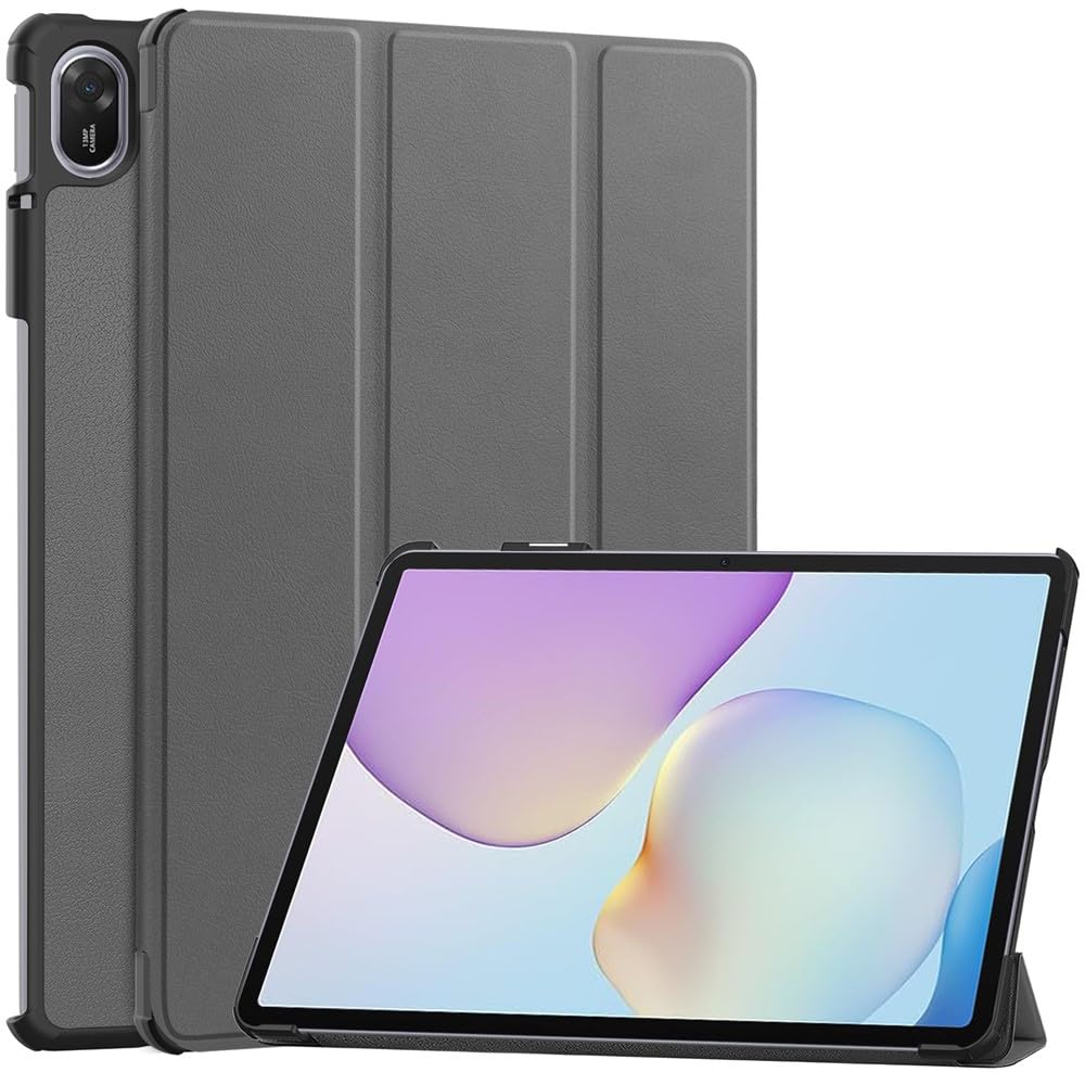 Case Compatible for Huawei MatePad 11.5 2025, Anti-Drop Leather Stand Cover- Grey-image-39