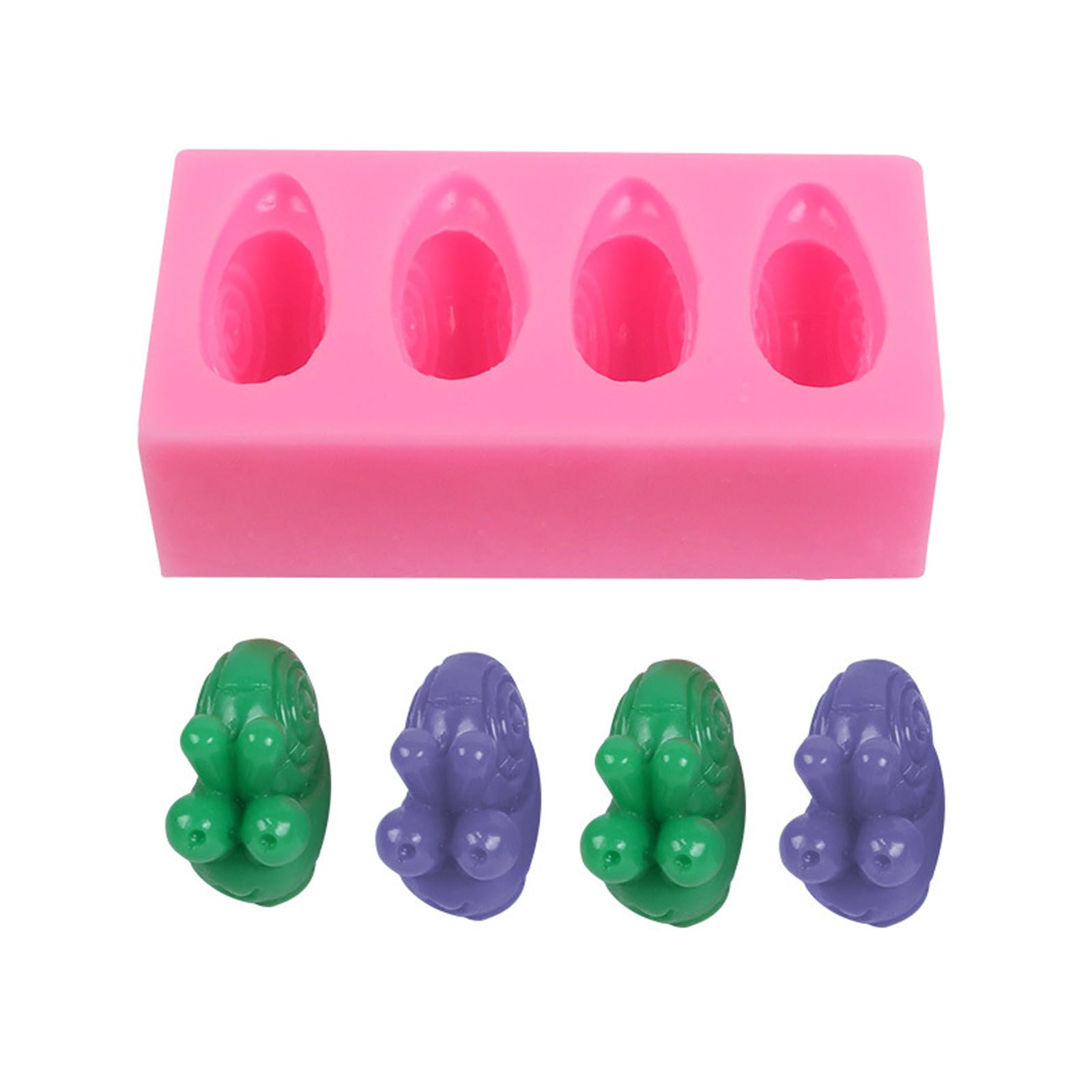 Nucelit Efficient Frosts Resistant Animal Silicone Ice Cubes Tray Chocolate Dessert Silicone Pastries Mold Craft Snail Mold for Ice & Dessert