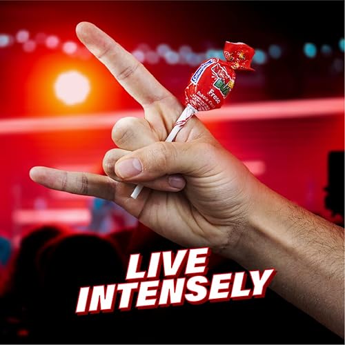 Miniatura 5 de Colombina Bon Bon Bum - Paletas de chicle de fresa – Paletas con sabor a fresa envueltas individualmente, chupones de caramelo duro rellenos de