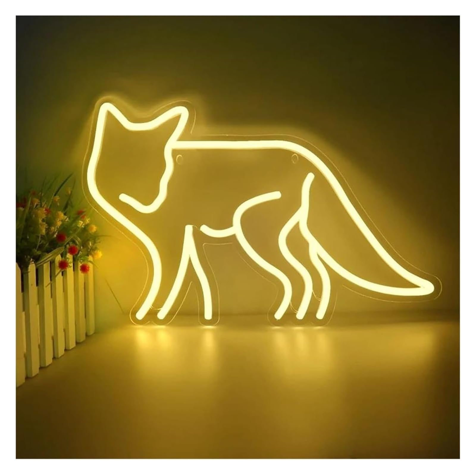 Néon renard LED avec variateur, le cadeau de fête idéal - 7