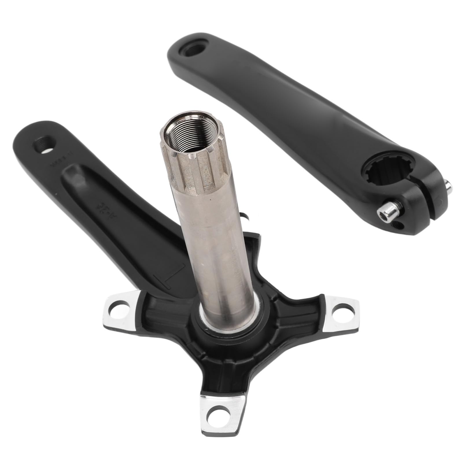 VGEBY Guarnitura per Mountain Bike, Set di Pedivelle in Lega di Alluminio Cavo 170mm 104 BCD con Kit Movimento Centrale per Bicicletta da Strada BMX