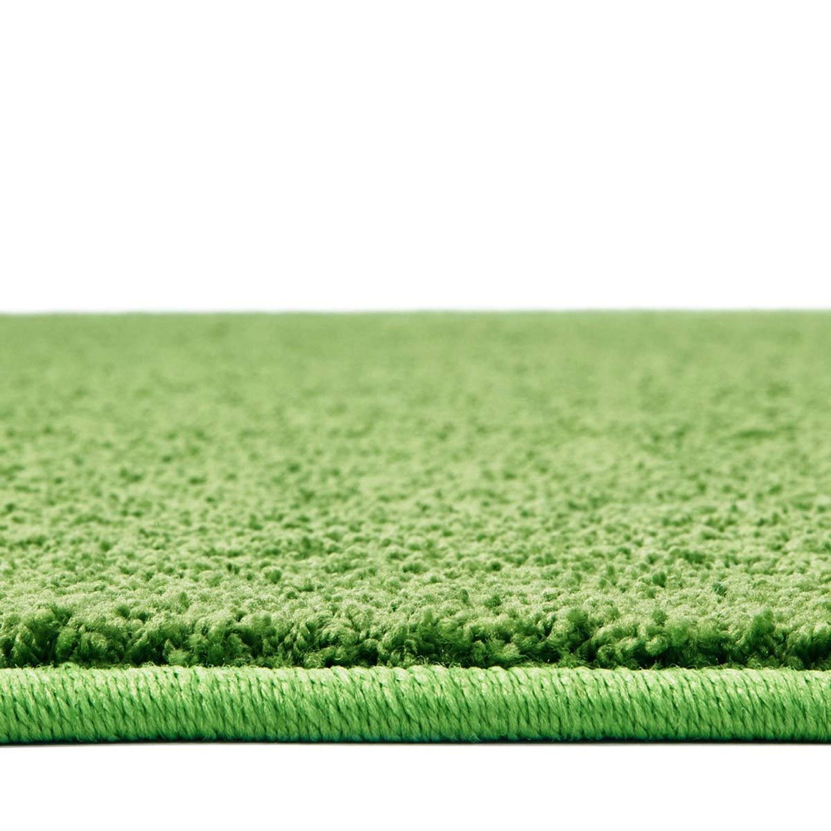 Carpets for Kids 5112.3010 KIDply Soft Solids Collection Carpet in Grass Green 8ft 4in x 12ft Rectangle Green