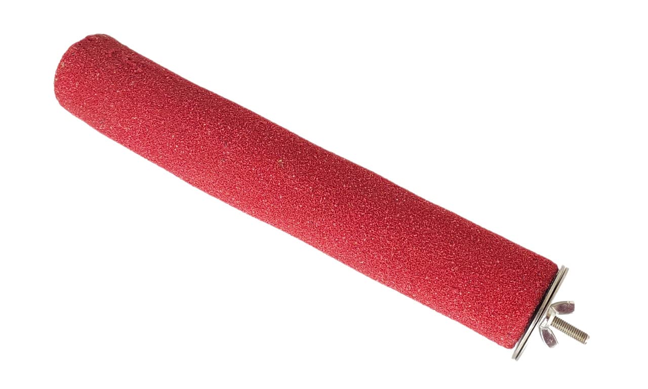 KSK12 Pet Bird Parrot Chew Toys Paw Grinding Cage Clean Tool African Grey Stand Sandy Perch for Bird Macaw,Cockatoo cage Accessories(Red 42mm) (B00X7D60SI) Amazon Price History, Amazon Price Tracker