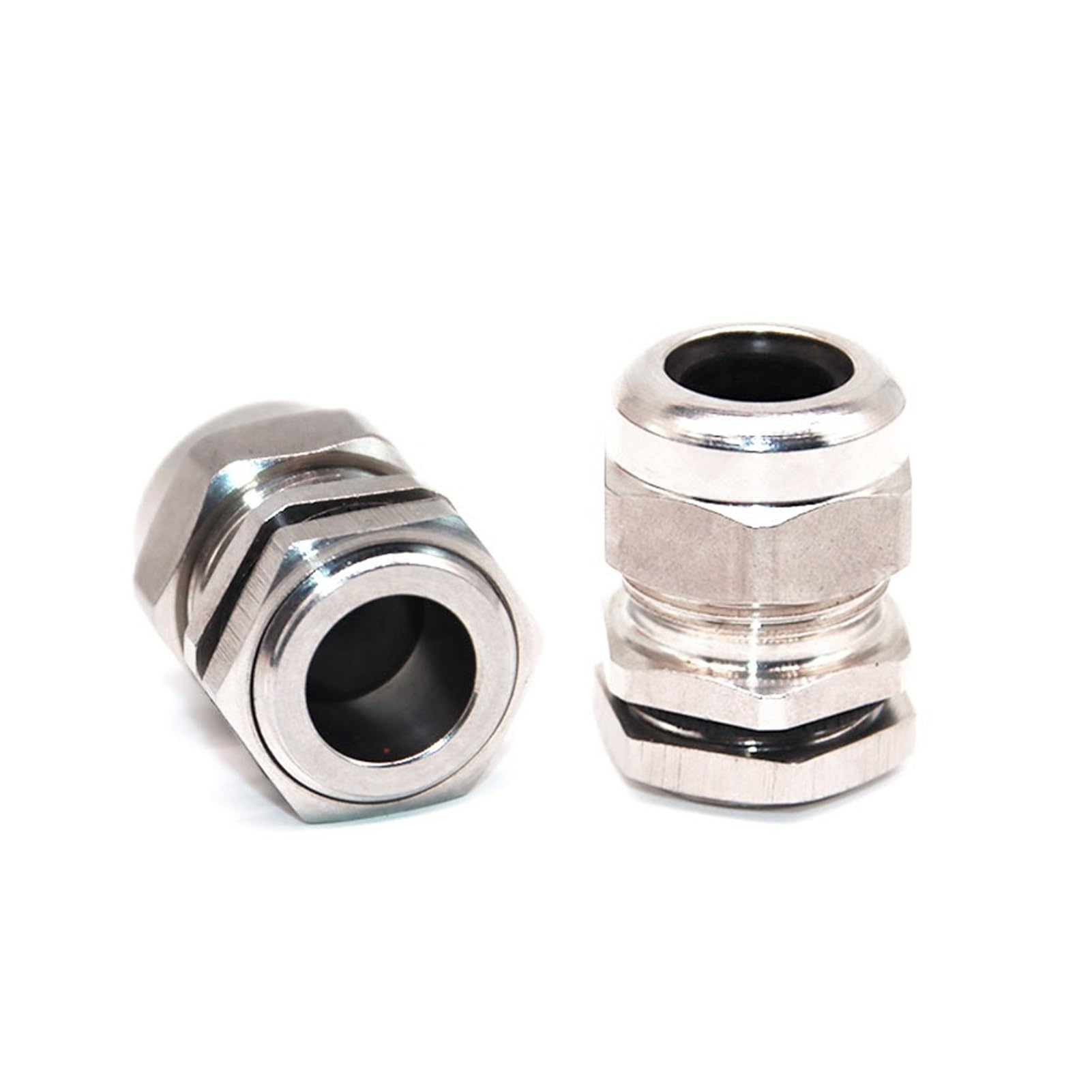 10 Uds. Prensaestopas de Cable acero inoxidable 304 resistente al agua conector M32 * 1,5 bloqueo junta(M32X1.5 For 15-22)