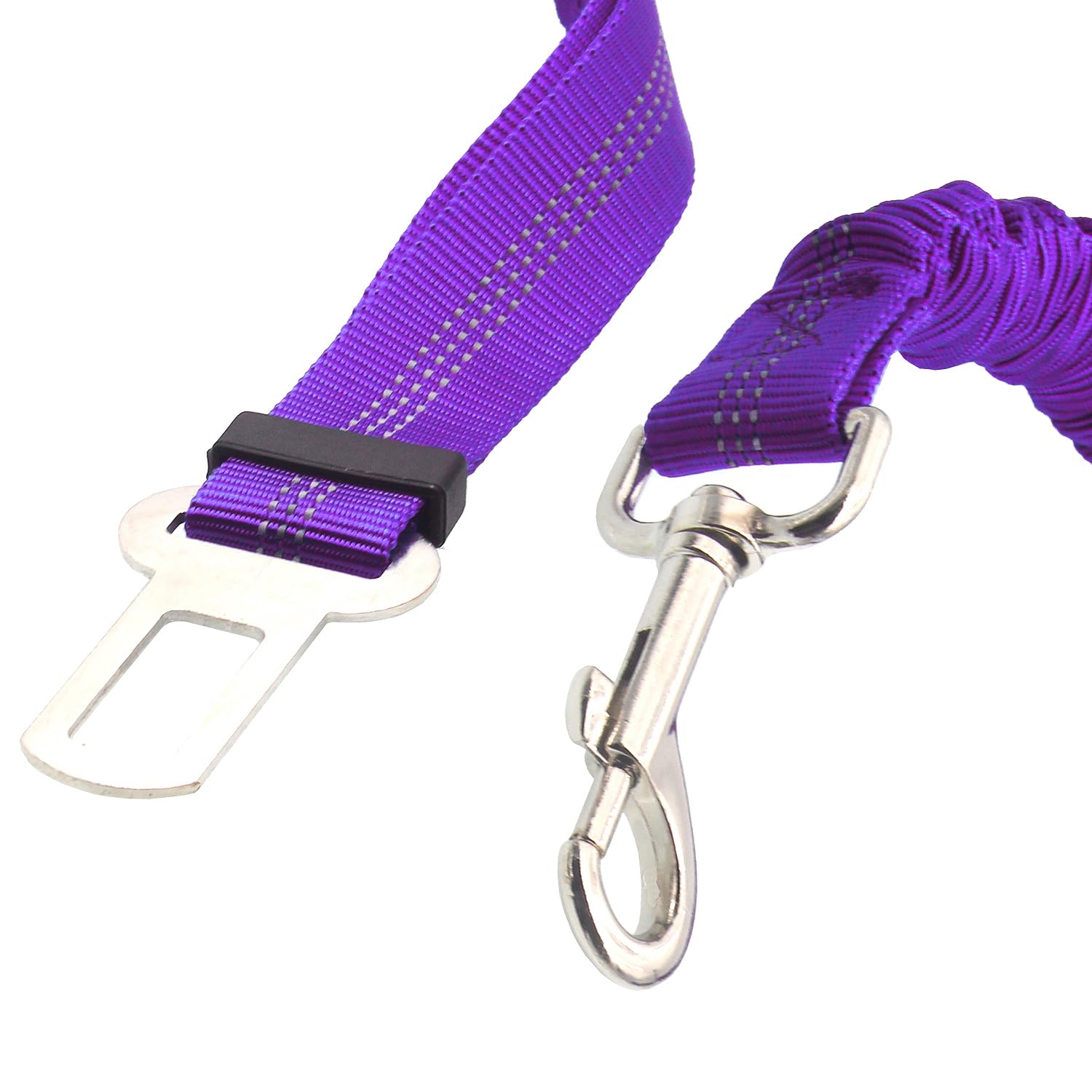 Xundefeng 2x Purple Dog Seat Belts for Cars UK Dog Car Harness Seat Belt Dogs Seatbelt Lead, 2 Pieces - Image 2
