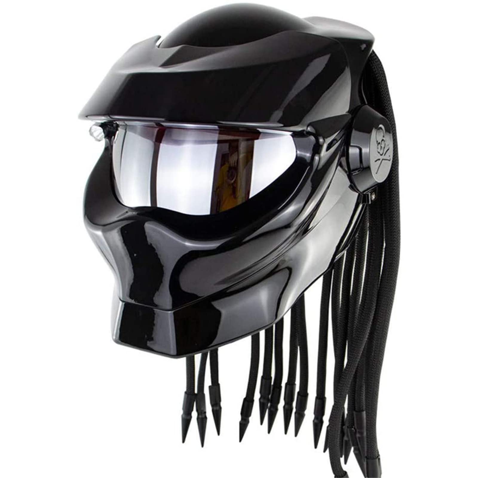 Buy Motorcycle Helmet,Cool Predator Helmet DOT Approved Men Retro Moto