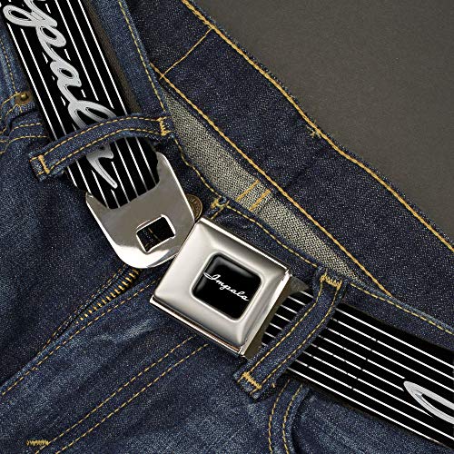 Buckle-Down Standard Seatbelt Belt Impala XL, Multicolor, 1.5" Wide-Fits Pant Size 32-522