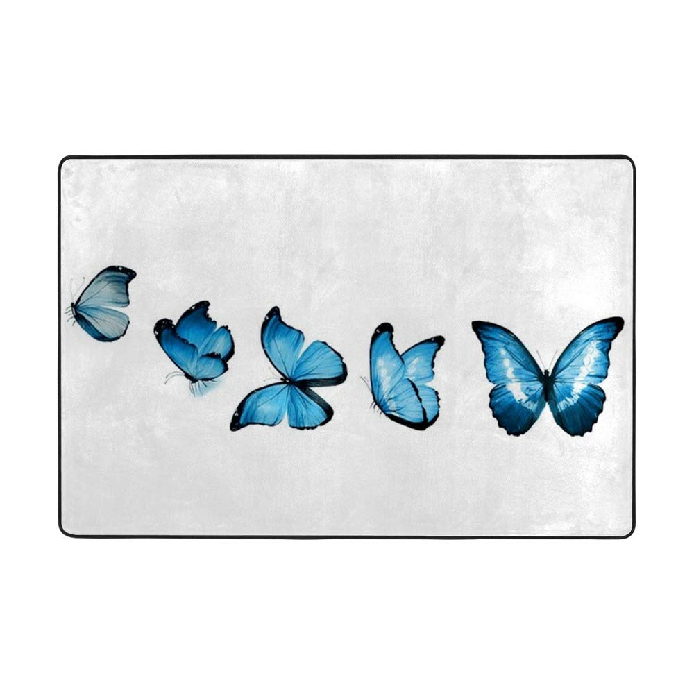 Tapis de salon bleu azur Ruchen pour illuminer votre intérieur