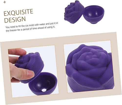 Miniatura 8 de FOMIYES Candy Rose Face Ice Tray Cheesecake Decoración Moldes de hielo Esfera Cubo de hielo Molde de caramelo Decoración de silicona Rodillo de