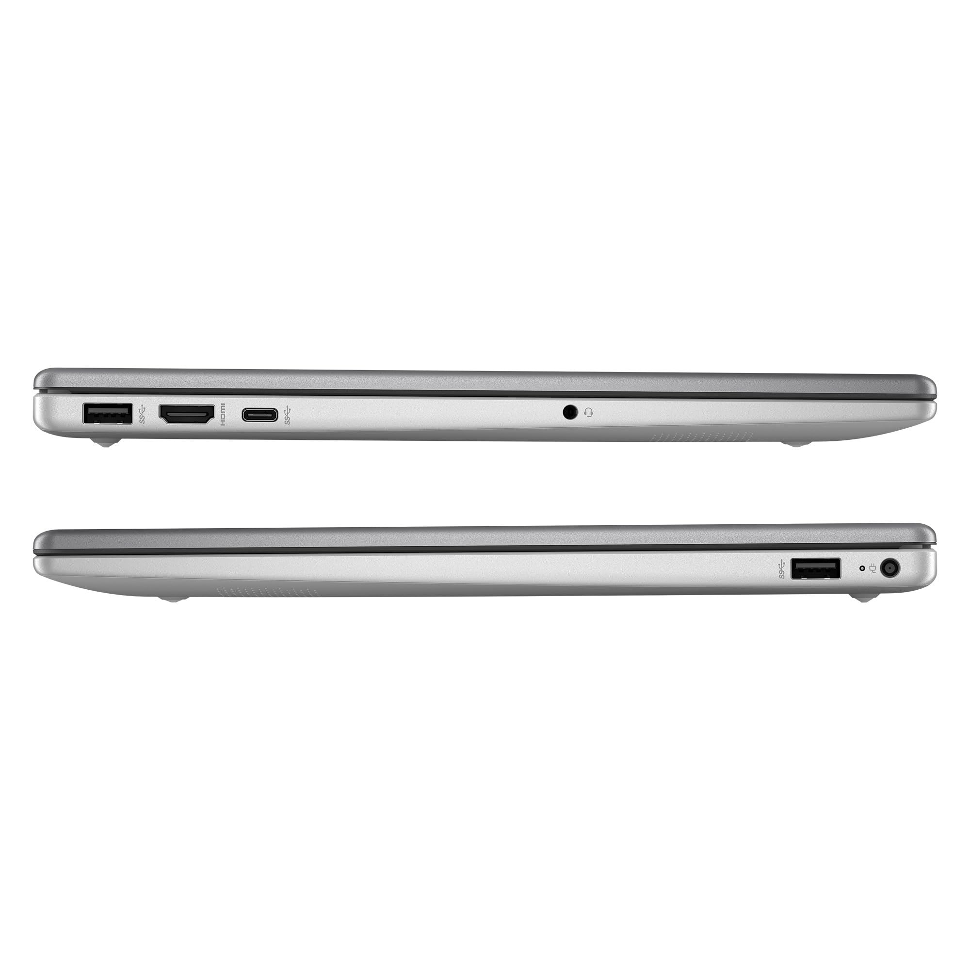 HP 250 G10 Notebook portatile Silver, RAM 16GB, SSD 256GB, Display FullHD 15.6", nuovo processore Intel N200 4 Core da 3,7 GHz, tastiera retroilluminata, fingerprint, Win 11 Pro, pronto All'uso, Ita