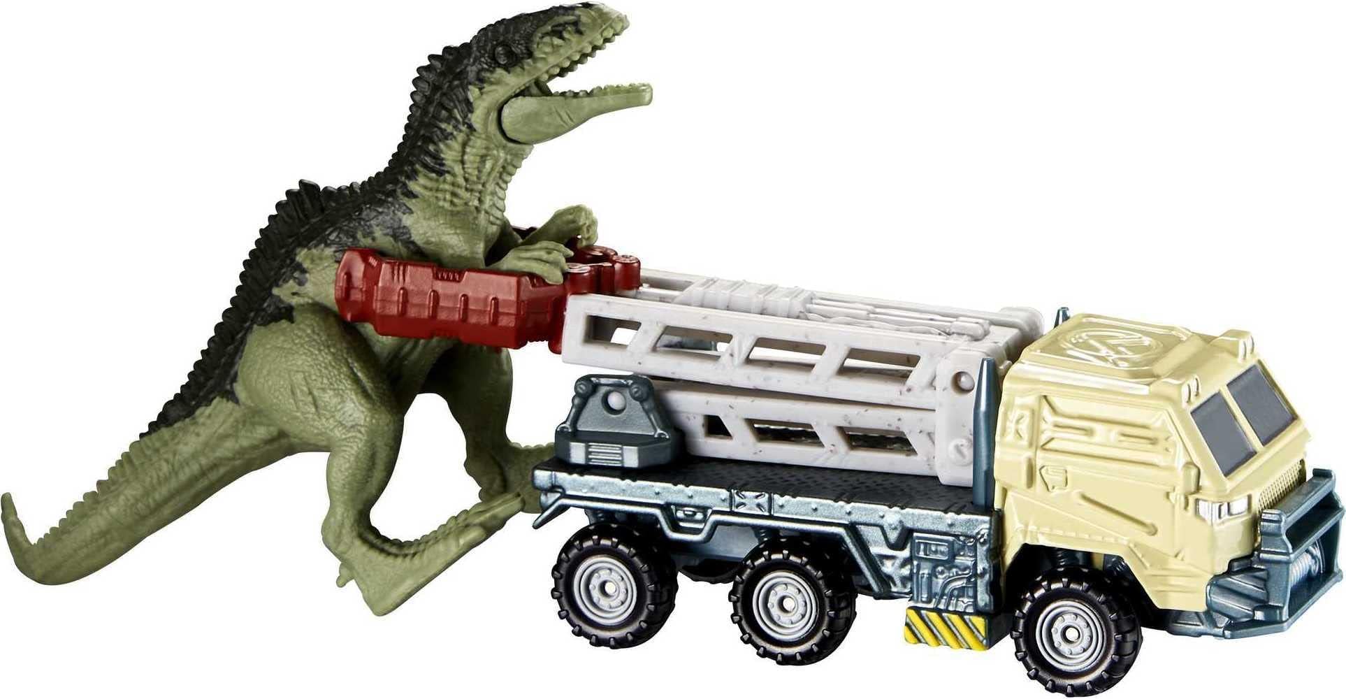 Jurassic World Toys Dino Transporters, 1 Vehicle & 1-2 Mini Dinosaurs, Ages 3 Years Old & Up