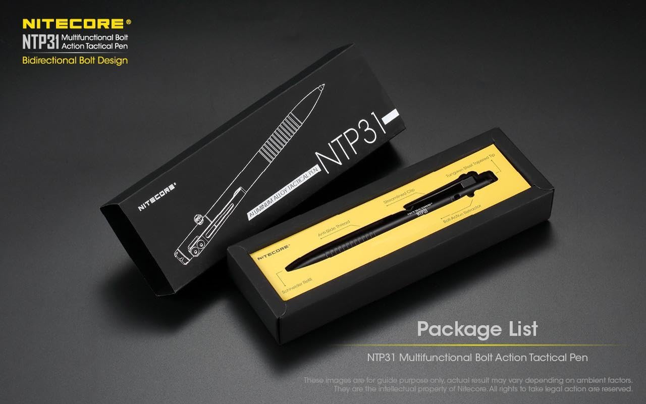 Nitecore EDC29 + NTP31 Combo - Ultimate EDC Combo EDC29 6500 Lumens Rechargeable Flashlight & NTP31 Pen with Self- Tungsten Tip, Waterproof, Portable, Durable, for Everyday Carry & Emergency Use