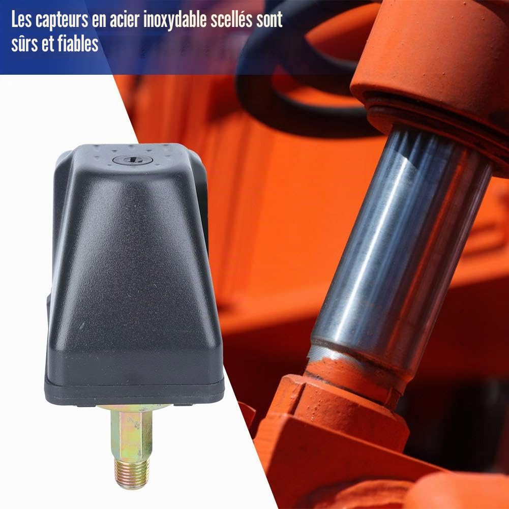 Pressostat Pompe, Filetage Extérieur G1/4 Tension 220 V Convient pour Les Pompes à Jet d'eau Les Pompes Automatiques et Les Pompes à Pression, Capteur scellé en Acier Inoxydable