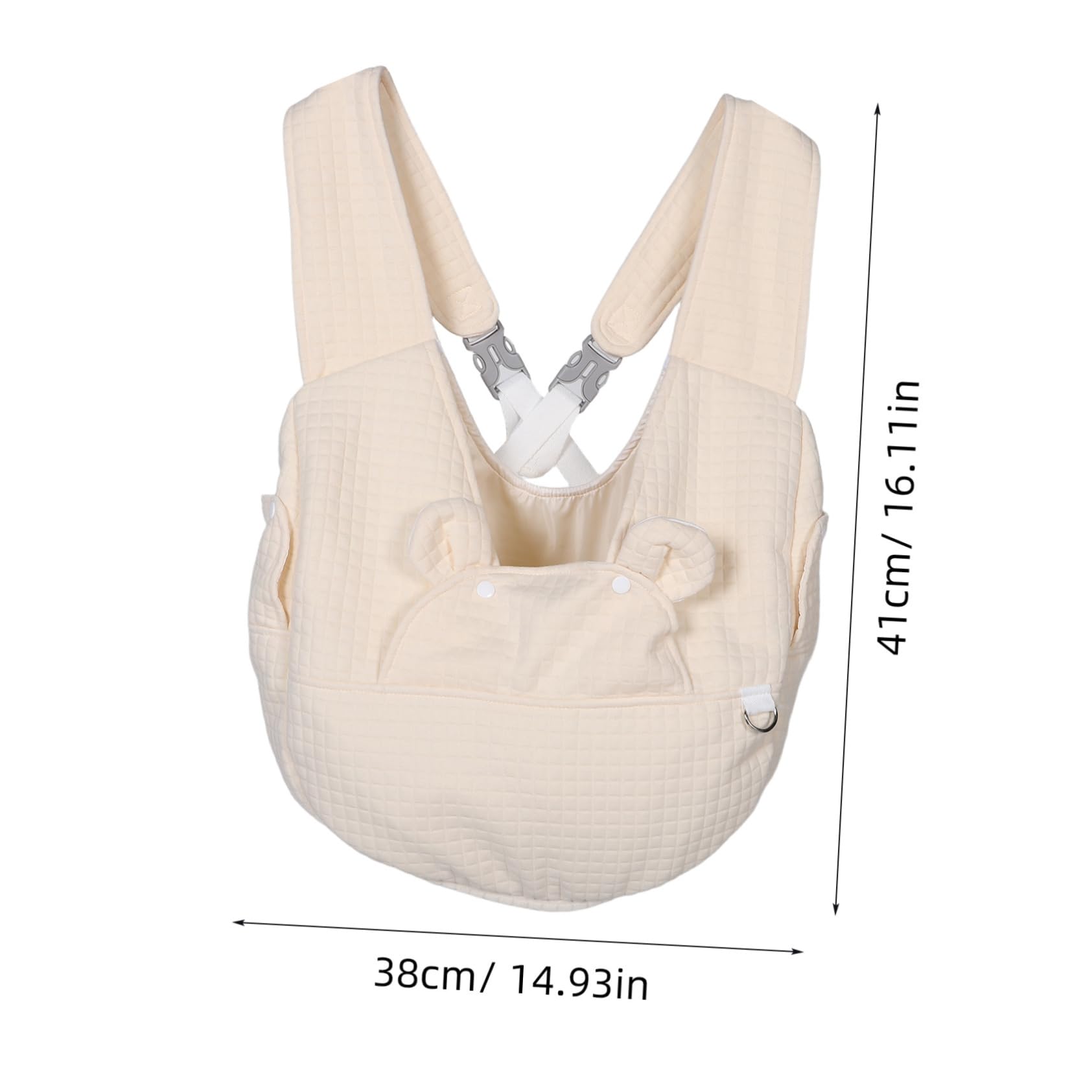 GANAZONO Welpenrucksack aus Baumwolle mit Atmungsaktivem Material und Transparentem Fenster Kleiner Haustier Tragerucksack für Reisen und Wandern mit Mehreren Fächern und Crossbody Design