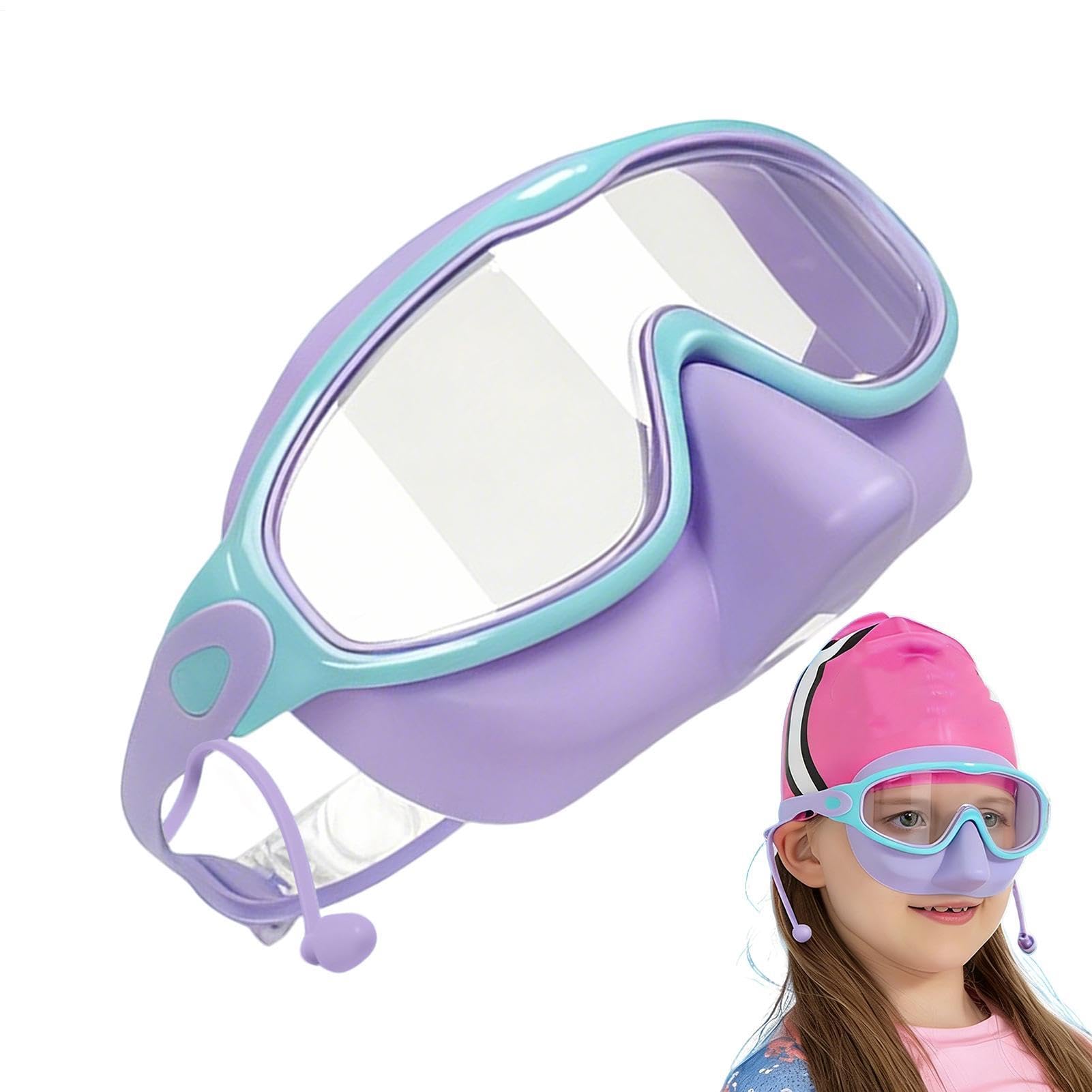 Pool Swim Goggles,Leak-Proof Adjustable Buckle Equipment - Swim Pool Goggles for Kids - for Training Beach Amusement Park Boys Girls 3-14 Years Old