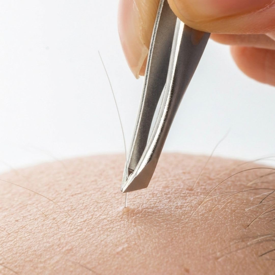 Seki EDGE Pęseta skośna, płasko stykające się skośne końcówki, precyzyjny chwyt cienkich włosków, dokładne usuwanie u nasady, żelazo niklowane, 87 mm, 10 g (SJ-T250)