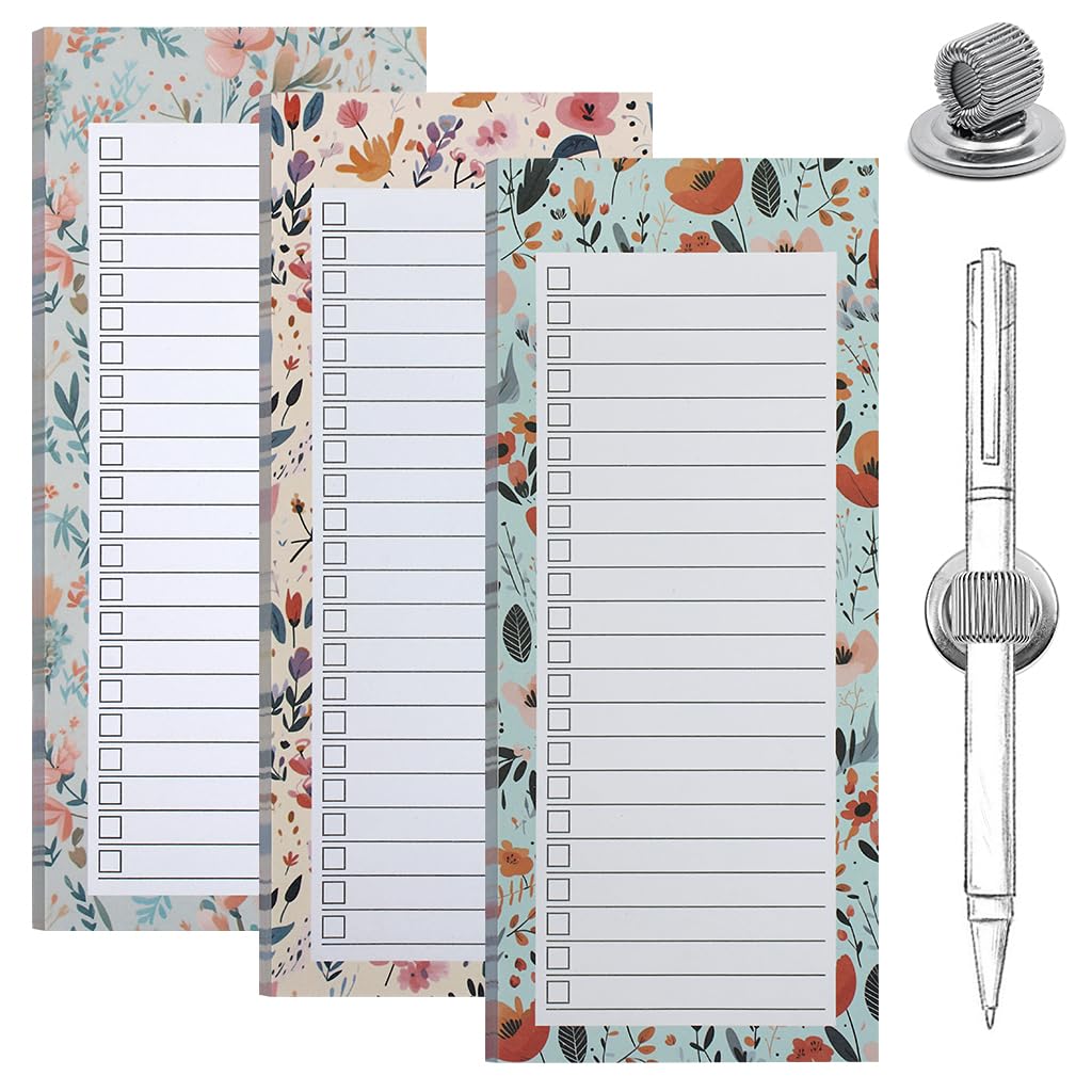 IKR 3 Pack Magnetic Shopping List Pad