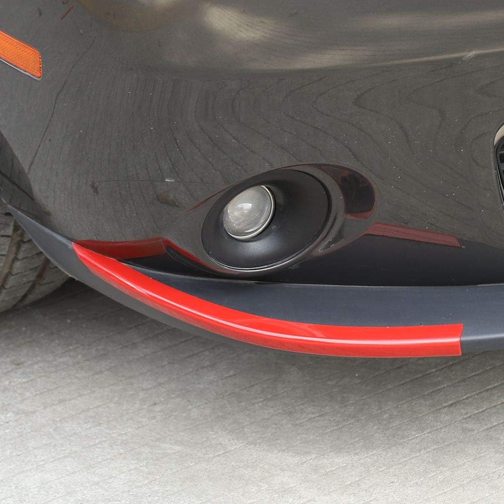JeCar Front Shovels Cover Decoration Kit Front Deflector Spoiler Bumper Lip Body Shovels Bumper Exterior Accessories for 2015-2023 Dodge Challenger SXT, Red