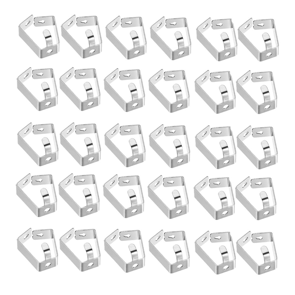 Hndhbfgrt Silver Adjustable Picture For Art Display System 30 Pack Hooks Hangers Railing For Art And Picture Frames
