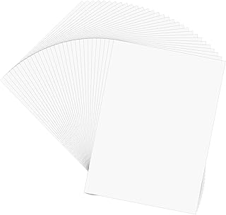30Pcs White Carbon Paper, White Transfer Paper, Tracing Paper for Drawing Trace Paper, A4 White Carbon Paper Trace Paper Copy Paper, Translucent Clear Carbon Paper for Printing (8.3x11.7inch)