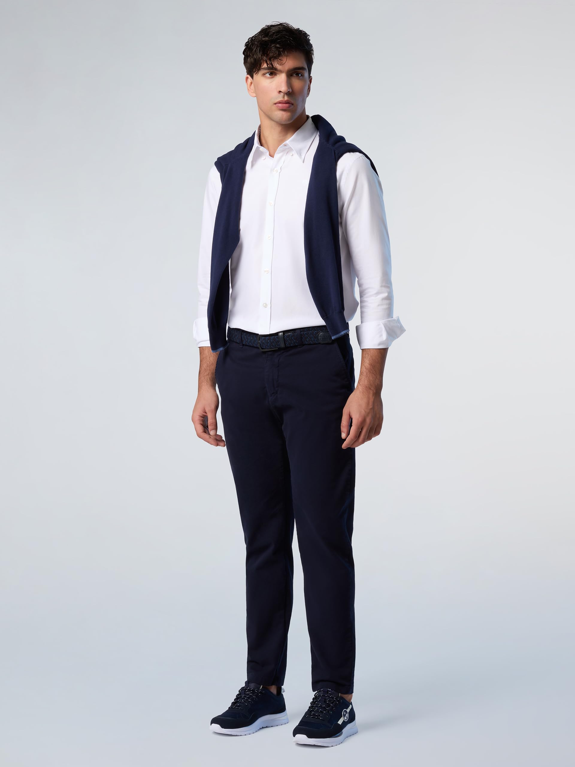 NORTH SAILS Camicia Uomo in Cotone Oxford con Logo Ricamato