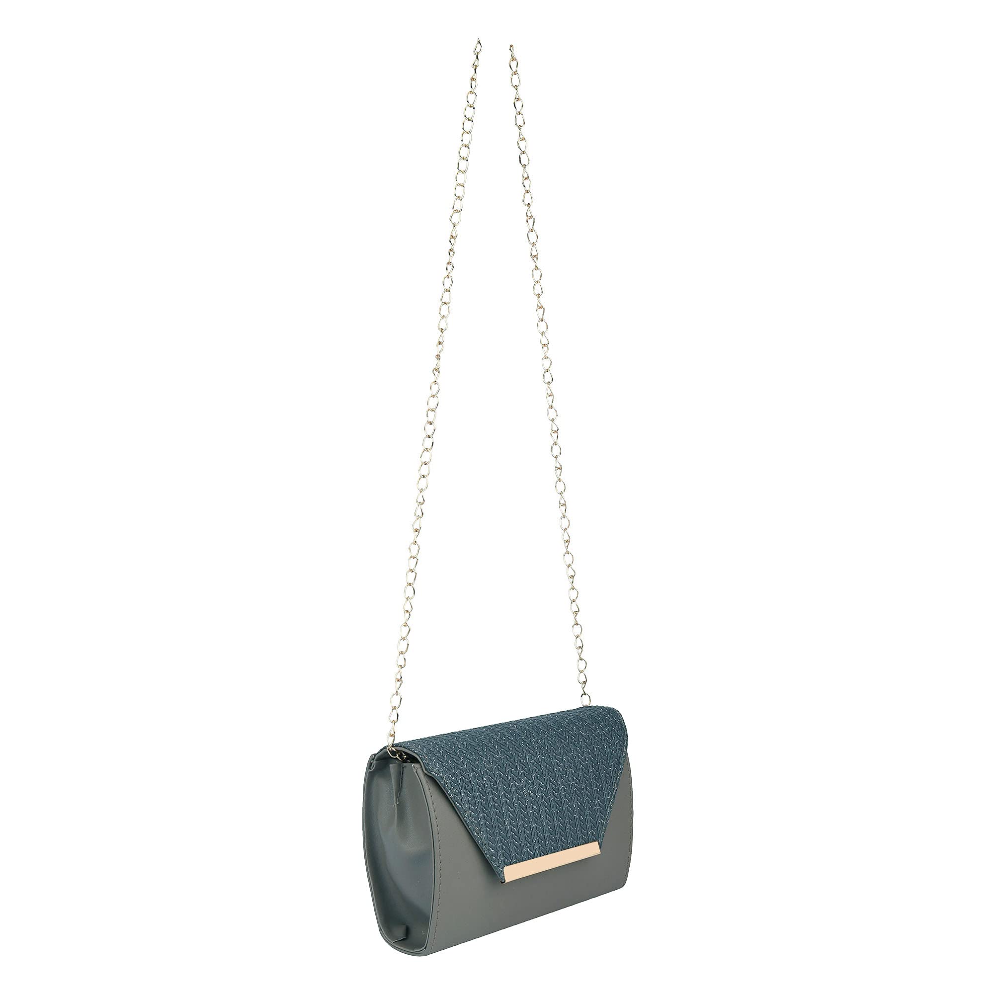 SHAMRIZ Sling Bag for Women & Girls | Fancy Envelope Clutch Purse with Gold Chain | Crossbody Shoulder Bag for Parties, Weddings, and Gifts 3