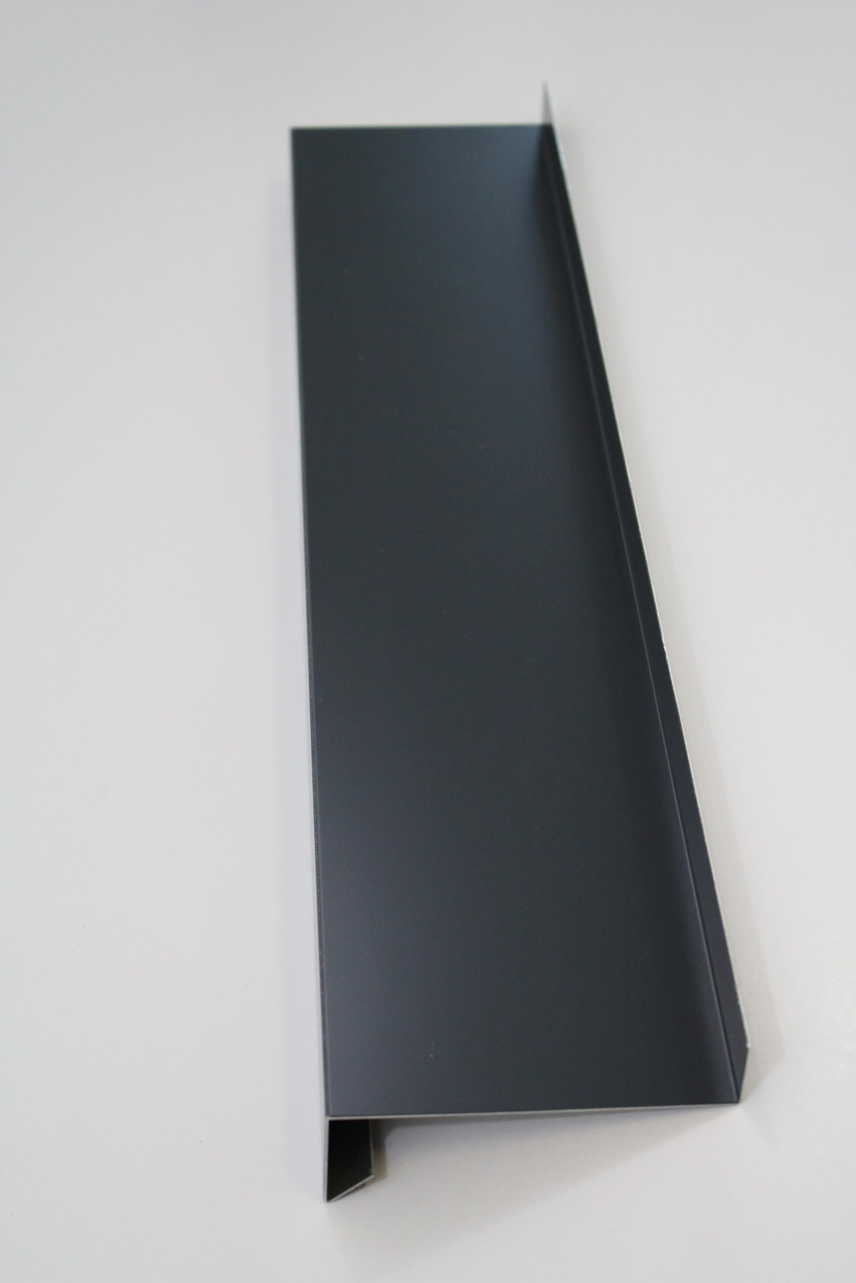 Schlögel GmbH Aluminium Tropfblech 1mm Alu Ral 7016 1500mm, 15/40/70/25 | Abschluss 5° Anthrazitgrau, T=50-400mm Ausladung wählbar, Anschraubsteg 25mm, gekantete Ausführung