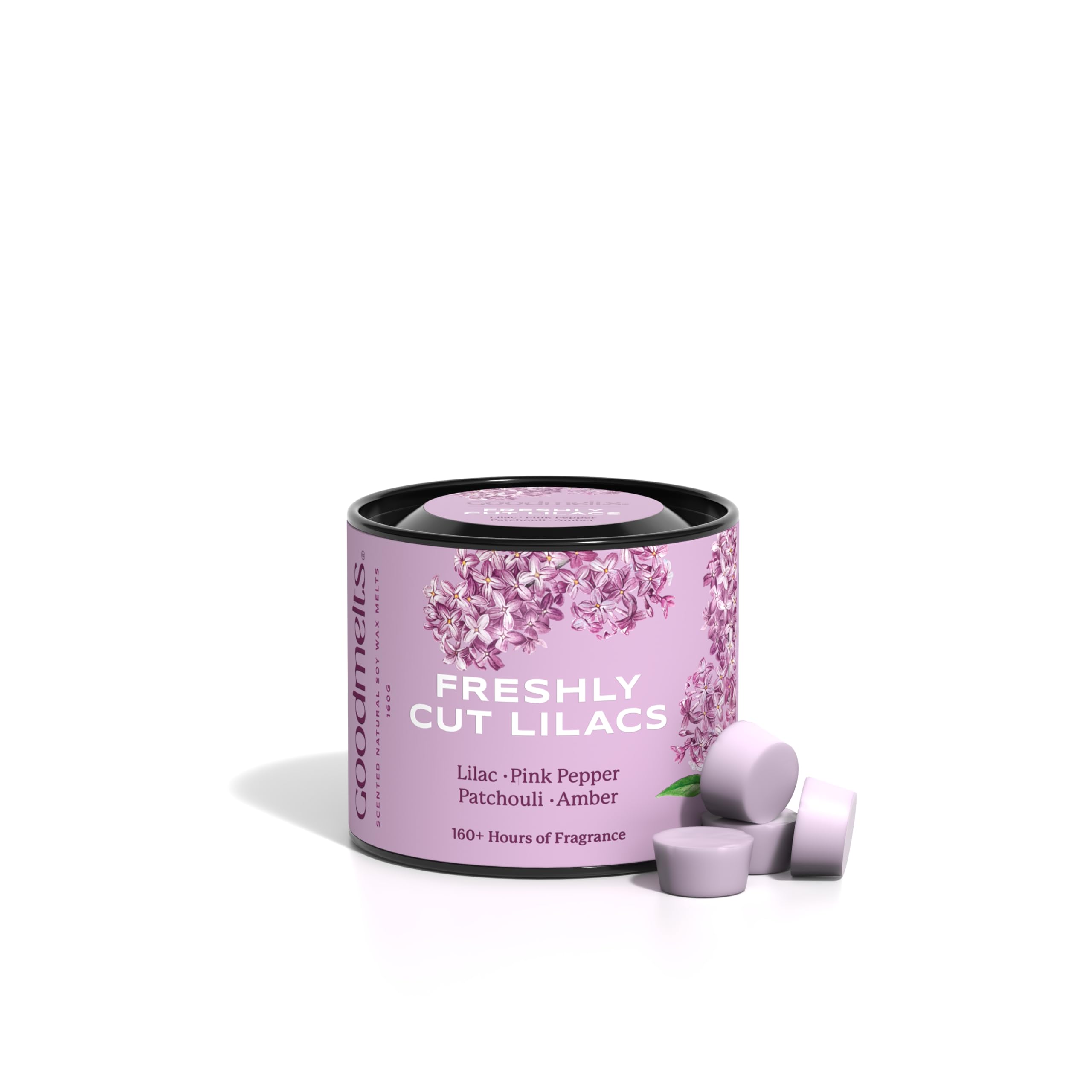 Freshly Cut Lilacs Scented Wax Melts | Lilacs, Pink Pepper, Patchouli & Amber Fragrance | Natural Soy Wax, Vegan, Essential Oil Infused | 160-200 Hrs Scent Time | Smoke-Free, Easy to Use