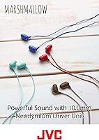 Vista 4 de JVC Marshmallow - Auriculares de espuma viscoelástica color blanco (HAFX38W)