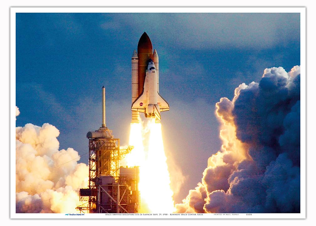 Amazon.com: Space Shuttle Discovery STS-26 Launch Sept. 29, 1988