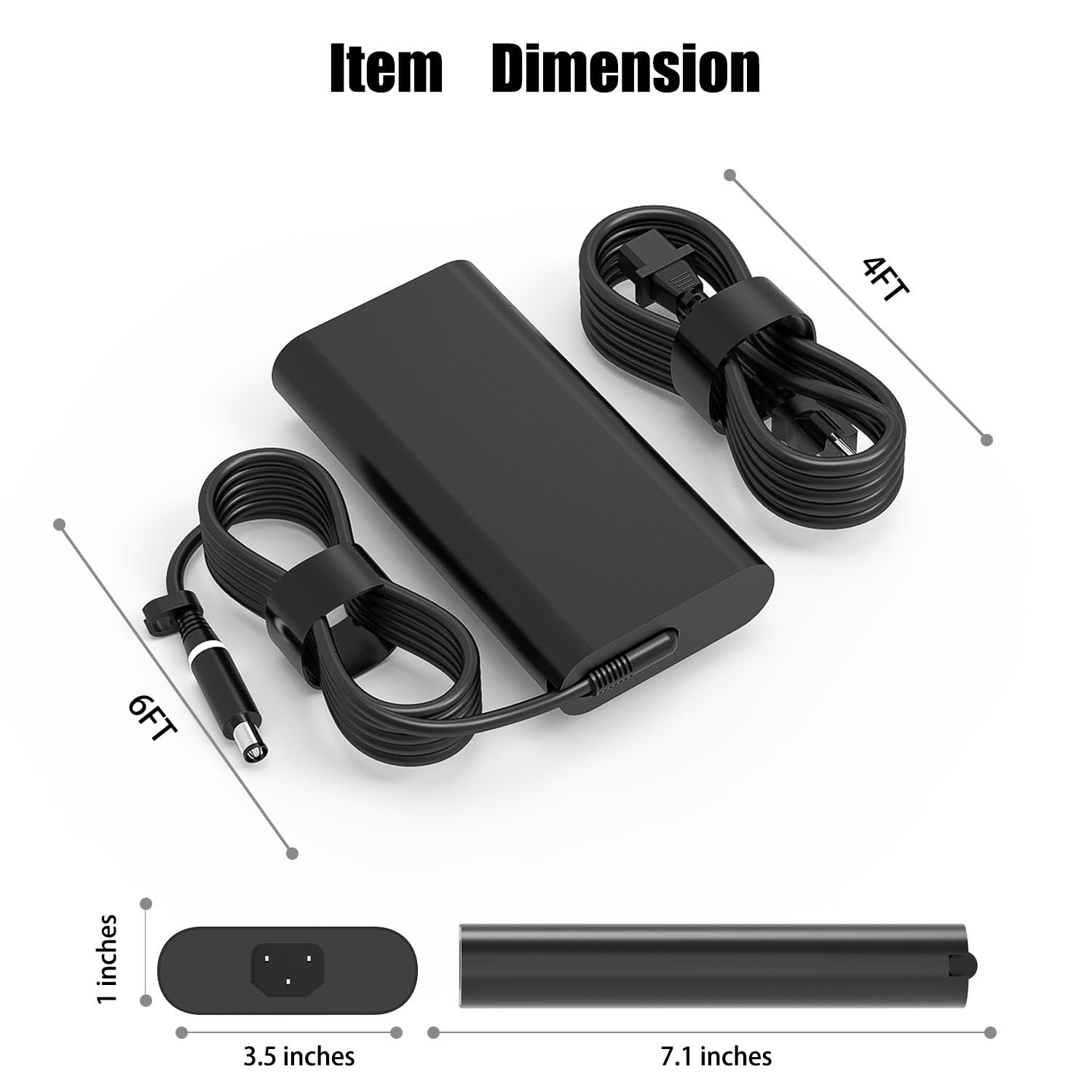 Bloc d'alimentation fin pour ordinateur portable Dell Alienware M16 M17 M18 M18X X16 X17 X51 R1 R2 HA330PM201 DA330PM201 LA330PM201 LA330PM201 08K4F9 P124F. 001 P120F001 P51E001 Bloc d'alimentation de