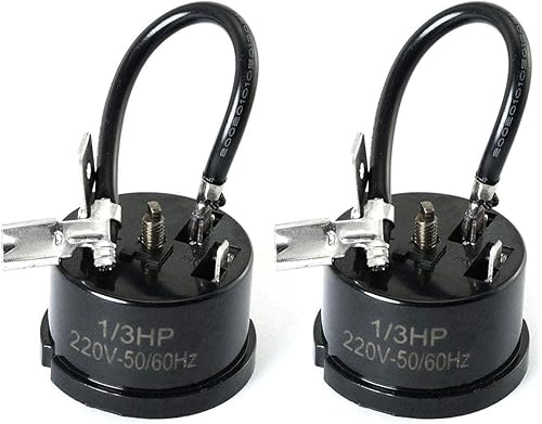 MEETOOT 2pcs 13HP-250W Refrigerador Protector de sobrecarga térmica Compresor Pieza de Repuesto para Mini Refrigerador, Centro de Vino y