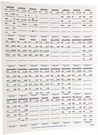 Pro-Lok Key Tag System - Domestic