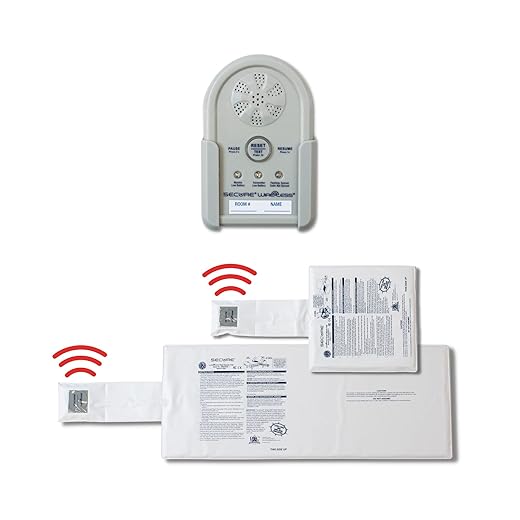 Wireless Chair and Bed Alarm for Seniors by Secure Safety Solutions - Wireless Alarm Monitor with Bed Sensor and Chair Sensor Pad - Bed Alarms and Fall Prevention for Elderly Dementia Patients